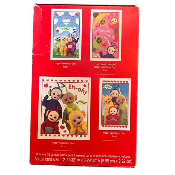 Vintage 90s Teletubbies Valentine Cards - Picture 2 of 3